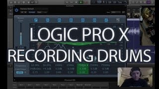 Logic Pro X Tutorial  How to Record Drums  Part 1  Logic Pro 10 [upl. by Ardnayek251]