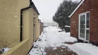 Peasenhall Suffolk  Snow next day [upl. by Idolem783]