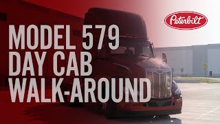 Peterbilts Model 579 Day Cab WalkAround [upl. by Niwled]