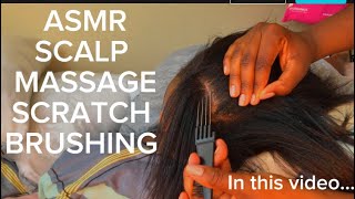 ASMRHead MassageScalp Scratching amp Hair Brushing for relaxation Tingles No talking [upl. by Ardnekan]