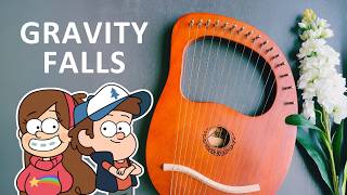 Gravity Falls Opening Theme  Lyre Harp Cover with Notes [upl. by Assener]