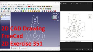 FreeCad 2D Drawing Exercise 351 foryou fypシ tech techasmr technology asmr asmrvideo [upl. by Latihs]