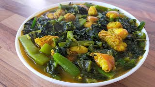 Basella Alba With Shrimp  Pui Shaak  Pui Saag Recipe  Easy Recipes By Easy Cooking Tutorial [upl. by Asir62]