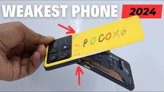 POCO Phones has a SERIOUS Problem  X6 Pro 5G Durability Test  Bend amp Water [upl. by Ahseket]