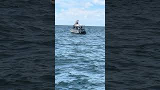 Pontoon Boat 25 Miles Out offshorefishing saltwaterfishing [upl. by Daryle]