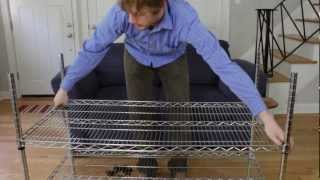 How to Assemble Wire Shelving Racks [upl. by Schluter70]