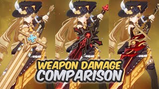 R5 Ultimate Overlords Mega Magic Sword VS R1 WGS VS R1 Redhorn  Navia Weapon Comparison [upl. by Brittnee]