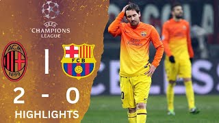 AC Milan x Barcelona 20  Extended Goals amp Highlights  UCL 20122013 [upl. by Barger]