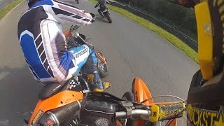 Harzring Supermoto  Forest Cup 2014 RAW Kartoffelfeuerlauf Einsteiger  Lauf 1  KTM 520 SX [upl. by Lleral]