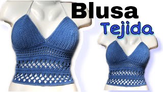 Teje una Hermosa Blusa de Crochet con Este Paso a Paso para Lucir una Prenda Única y con Estilo [upl. by Kara]