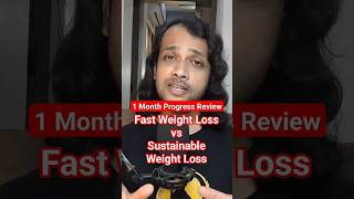 FAST WEIGHT LOSS vs SUSTAINABLE WEIGHT LOSS  1 Month Progress Comparison [upl. by Bernarr933]