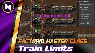 ADVANCED TRAIN SYSTEMS Deadlocks Depots amp Train Limits  Factorio Master Class [upl. by Harmon]