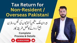 How to File Income Tax Return for Overseas PakistaniNonResident Person  Overseas Filer NTN [upl. by Hemingway]