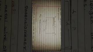 potentiometer class 12th current electricity [upl. by Rennie413]