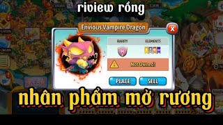 Dragon city 1Riview rồng envious vampire dragon nhân phẩm mở rương quảng cáo dragoncity [upl. by Eeliah]