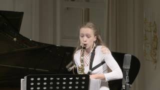 Serafima Verkholat saxophone English Hall of St Petersburg Music House 20130821 [upl. by Abijah]