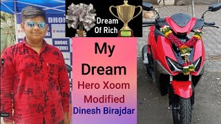 Hero Xoom Modified  Xoom modification  Hero Xoom Scooty  Two wheeler  Hero Xoom Modify [upl. by Perloff]