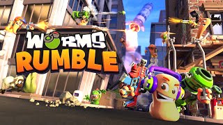 WORMS RUMBLE Multiplayer Gameplay [upl. by Leahcimed]