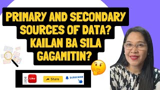 VL56  Primary and Secondary Sources of Data [upl. by Robson]