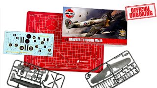 Official Unboxing Airfix Hawker Typhoon MkIB A02041B [upl. by Narf771]