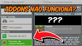 PIOR BUG ADDONS NÃO FUNCIONAM NA NOVA ATUALIZAÇÃO DO MINECRAFT POCKET EDITION 18014 ENTENDAM [upl. by Tteve]