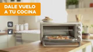 ¡Cocina sin aceite y con todo el sabor con el Horno Freidor 22 litros BLACKDECKER [upl. by Ennaeed]