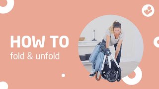 How to fold and unfold the MaxiCosi Adorra²Luxe pushchair [upl. by Aelgna]