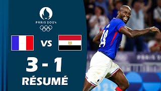 France contre Egypte 31 Résumé et buts  Tournoi Olympique de Football Masculin Paris 2024 [upl. by Iva]