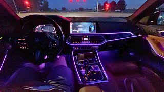 BMW X5 G05 AMBIENT LIGHTING  RELAXING NIGHT DRIVE [upl. by Haronid]