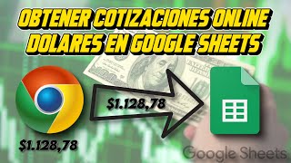 🧑‍💻 PRECIOS DÓLAR MEP CCL CRIPTO OFICIAL AUTOMATICAMENTE EN GOOGLE SHEETS 👌 [upl. by Treacy]