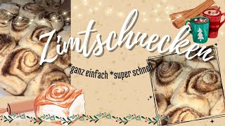 Zimtschnecken Rezept 🍁✨ vegan amp einfach  Erklärsterne [upl. by Adham]