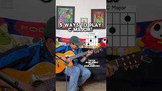 Different ways to play C Major on guitar guitarchords [upl. by Craven116]