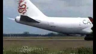 Landing Dragonair Cargo Boeing 747412 schiphol polderbaan [upl. by Formenti]