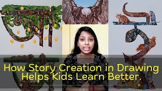 How Story Creation in Drawing Helps Kids Learn Better ❤️  Beginners to Advance [upl. by Rehpitsirhc]