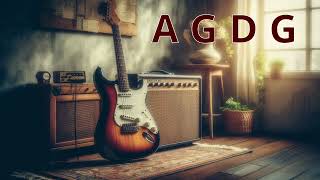 06  Beat Rock Guitar Backing Track  A Mixolydian  120 BPM  No Guitar  A  G  D  G [upl. by Arhat]