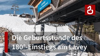 Sesselbahn Geils  Laveygrat  Arbeitstier mit 180°Einstieg in AdelbodenLenk  Berner Oberland [upl. by Adnoluy684]