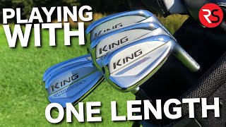 Playing golf with ONE LENGTH Cobra Forged Tec Irons [upl. by Hera]