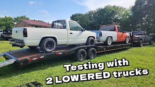 Lowered vehicles might have issues getting loaded on the NEW 2car trailer [upl. by Nnaihs]