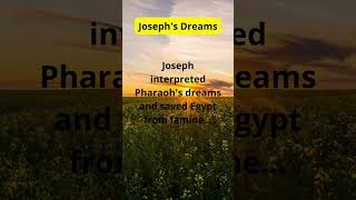 Joseph interpreted Pharaohs dreams and saved Egypt from famine… [upl. by Barby]