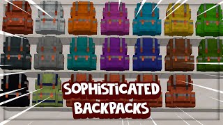 SOPHISTICATED BACKPACKS MOCHILAS INCRÍVEIS  TUTORIAL MINECRAFT MOD 44 PT BR [upl. by Stolzer664]