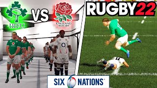 IRELAND vs ENGLAND  6 Nations 2023 Round 5  Rugby 22  Gameplay amp Commentary Legend Difficulty [upl. by Tnarb]