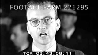 Hauptmann Execution Announcement amp Description 22129508mp4  Footage Farm [upl. by Katharina]