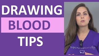 Tips for Drawing Blood for Nursing Students amp Nurses [upl. by Nwahsat]