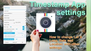 Timestamp App settings timestamps apps settings timesetting viral youtube [upl. by Gorton]