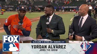 Yordan Alvarez José Altuve and Martin Maldonado on Astros Game 3 win over Rangers in ALCS [upl. by Wilterdink]