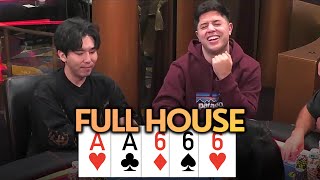 Poker Pro WINS Biggest Pot With a FULL HOUSE at Live Cash Game [upl. by Breban633]