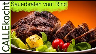 Rheinischen Sauerbraten vom Rind selber machen  Rezept [upl. by Opal529]