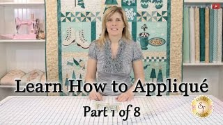 Learn How to Appliqué with Shabby Fabrics  Part 1 Defining Appliqué [upl. by Slaby805]