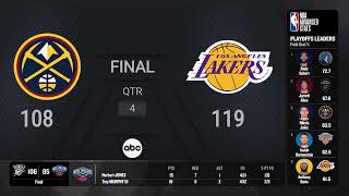 Denver Nuggets  Los Angeles Lakers Game 4  NBAPlayoffs presented by Google Pixel Live Scoreboard [upl. by Menzies]