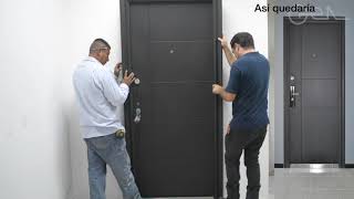 Instalación de puerta de seguridad  Gen Steel [upl. by Cowan]